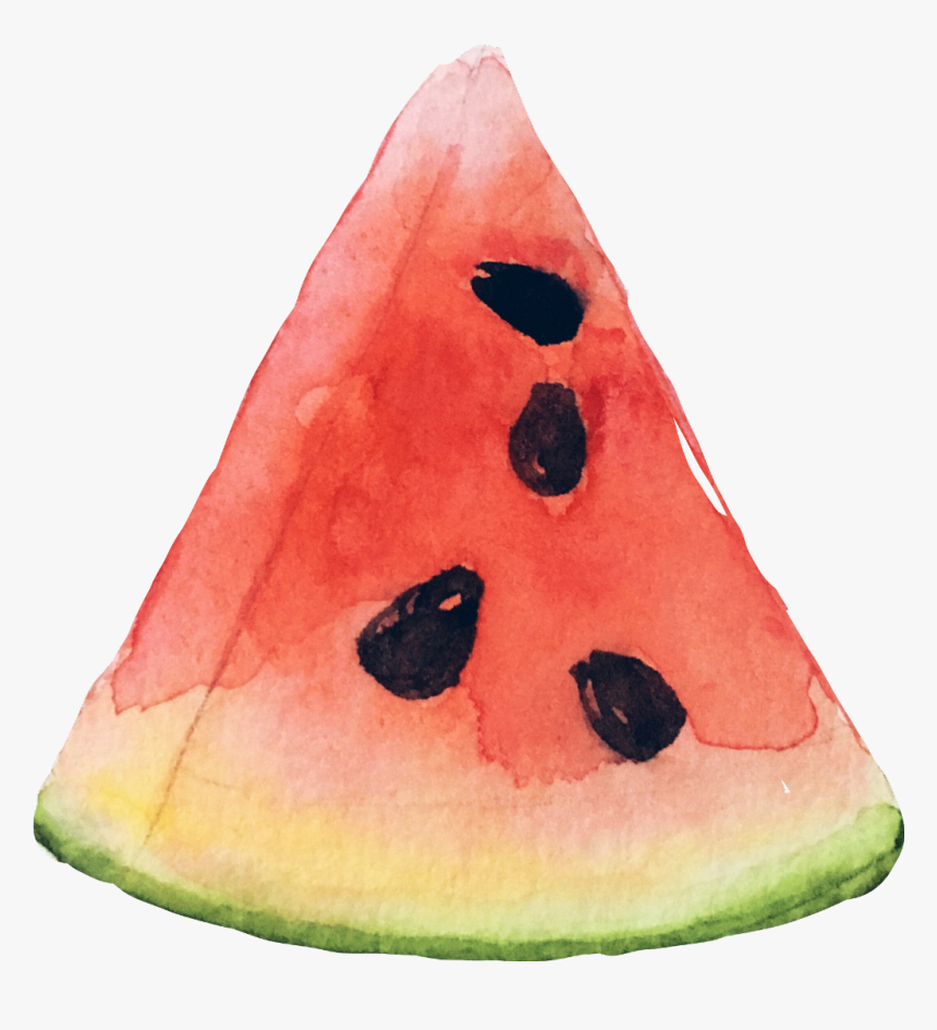 #watermelon #fruit #slice #red #summer #fteslicedfruit - Watermelon, HD Png Download, Free Download