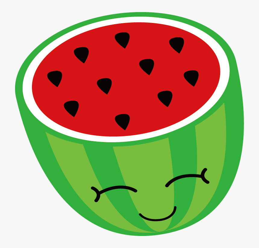 Food Clipart Watermelon - Cartoon Watermelon Png, Transparent Png, Free Download