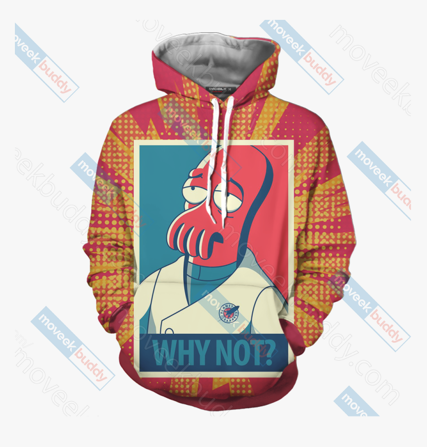 Futurama Why Not Zoidberg Unisex 3d Hoodie - Seven Deadly Sins Pullover, HD Png Download, Free Download