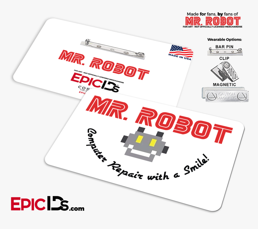 Mr Robot "computer Repair With A Smile - Computer Repair With A Smile, HD Png Download, Free Download
