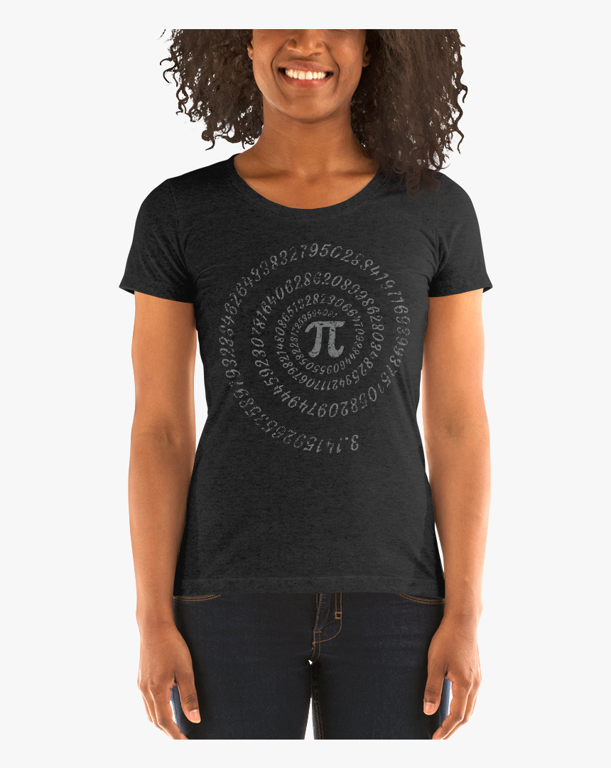 Pi Math Symbol With Spiral Numbers On A Ladies - I M Nicer Than My Face Looks Shirt, HD Png Download, Free Download