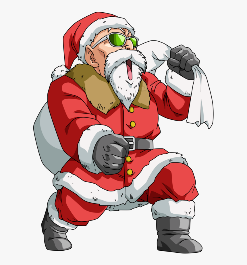 "santa Roshi - "pic - Twitter - Com/z9ssz7w01s - Funny - Dragon Ball Funny Png, Transparent Png, Free Download