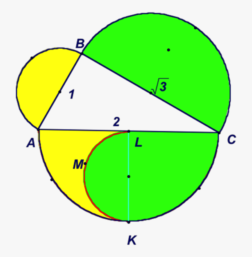 Right Triangle Semicircle, HD Png Download, Free Download