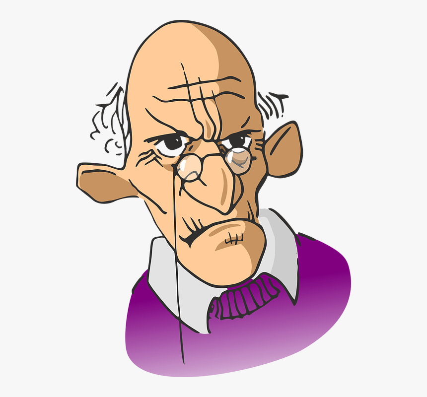 Old Man With Glasses Cartoon, HD Png Download, Free Download