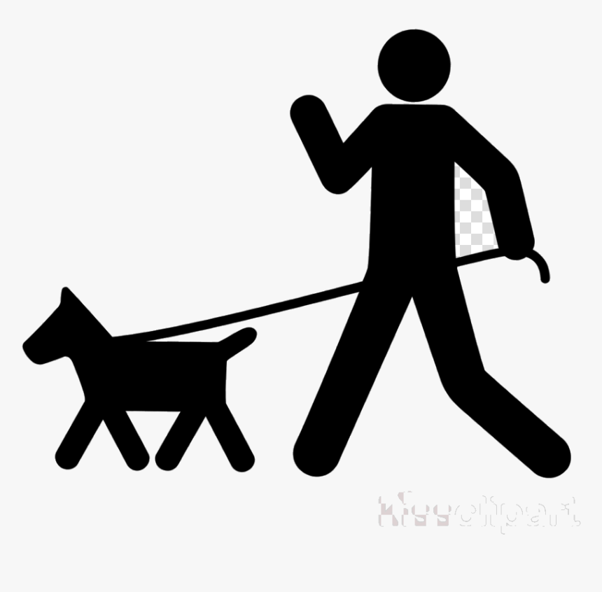 Dog Walking The Academy Clipart Pet Sitting Rottweiler - Walking Black Lab Clipart, HD Png Download, Free Download