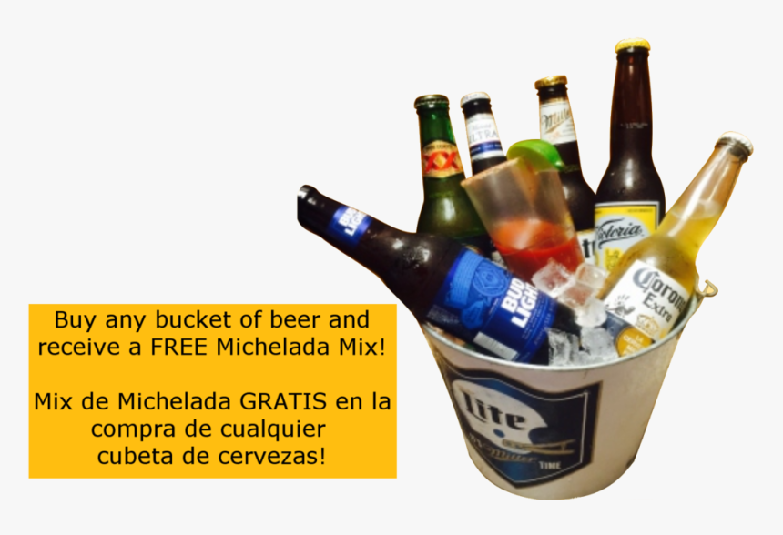 Bottle,product,beer Bottle,alcoholic Beverage,glass - Mix Beer Bucket, HD Png Download, Free Download