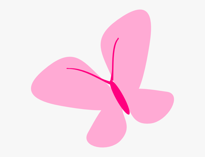 Light Pink Butterfly Clipart - Pink Butterfly Clipart, HD Png Download, Free Download