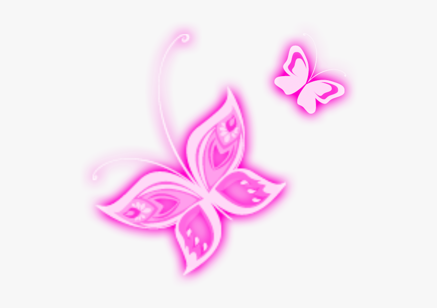 Butterfly - Pink Butterfly Transparent Background, HD Png Download, Free Download