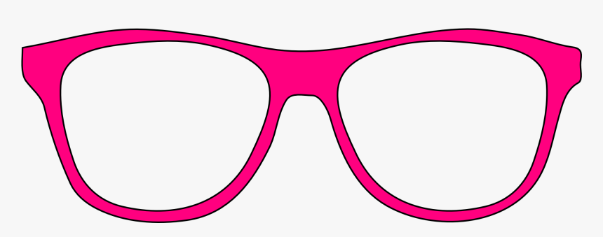 Eye Glasses Template Free - Pink Glasses Clipart, HD Png Download, Free Download