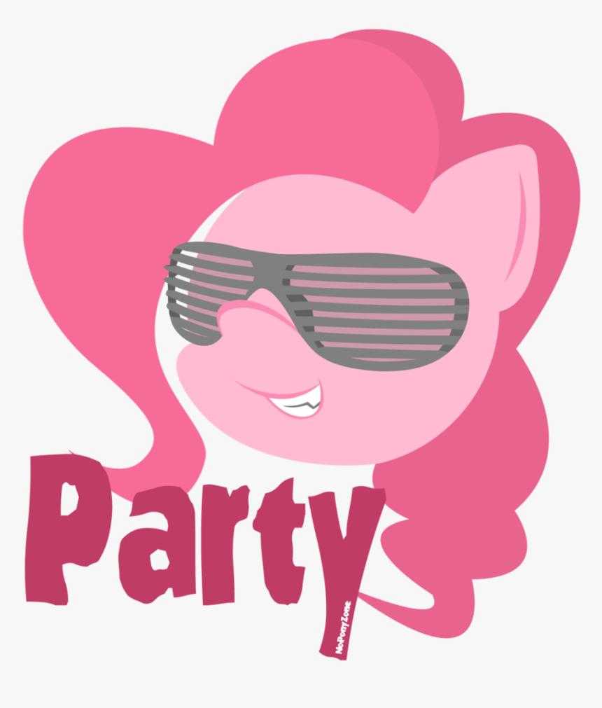 Noponyzone, Party, Pinkie Pie, Safe, Shutter Shades, - Cartoon, HD Png Download, Free Download