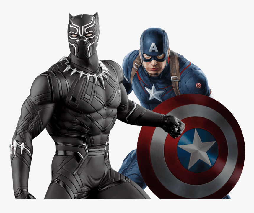 Black Panther And Captain America - Imagen Capitan America Png, Transparent Png, Free Download