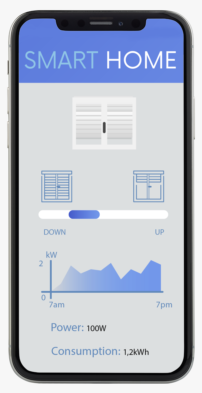 Smart Shades Windows App - Roller Shutter Qubino, HD Png Download, Free Download