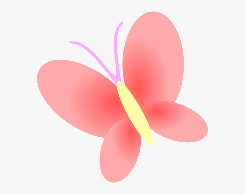Butterfly Clipart Light Pink - Insect, HD Png Download, Free Download