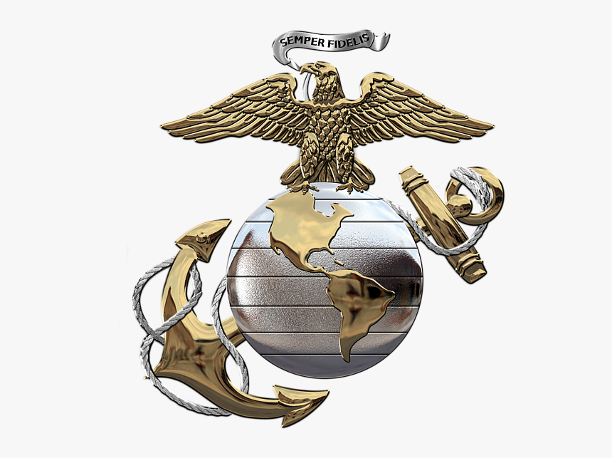 Transparent Flag Globe Png - Usmc Officer Eagle Globe Anchor, Png Download, Free Download