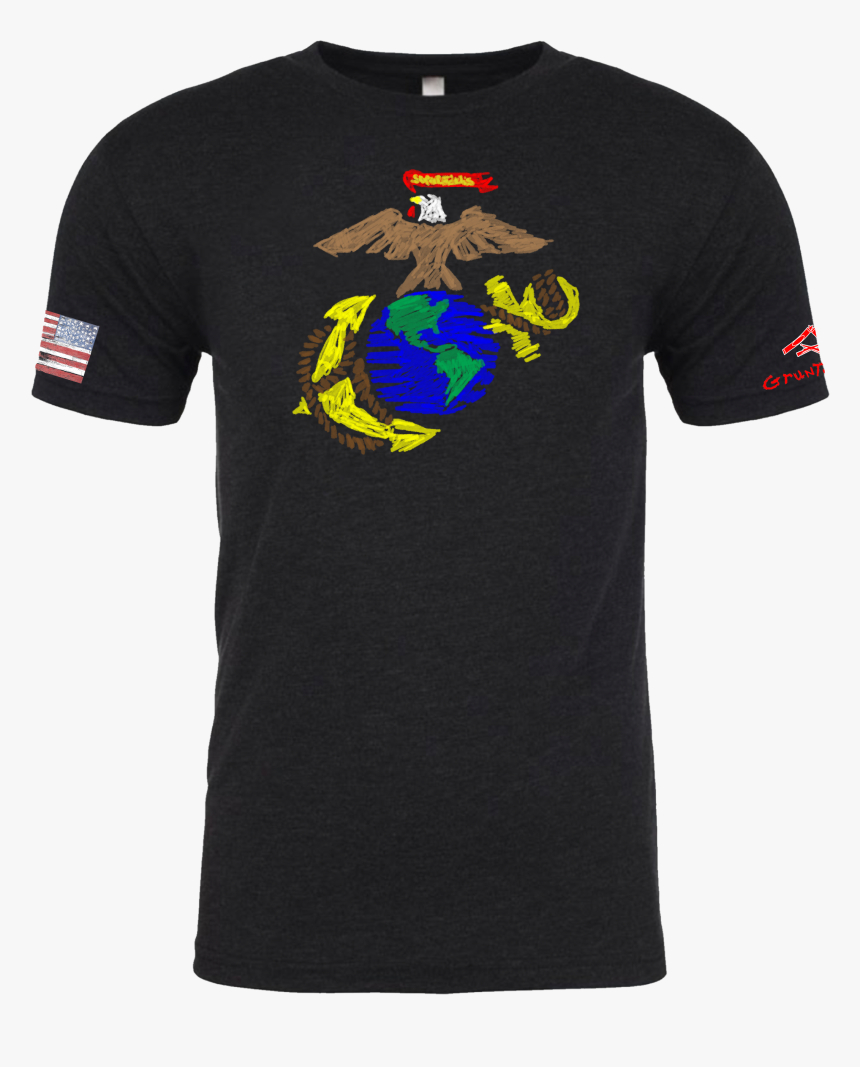 Marine Crayon Shirt, HD Png Download, Free Download