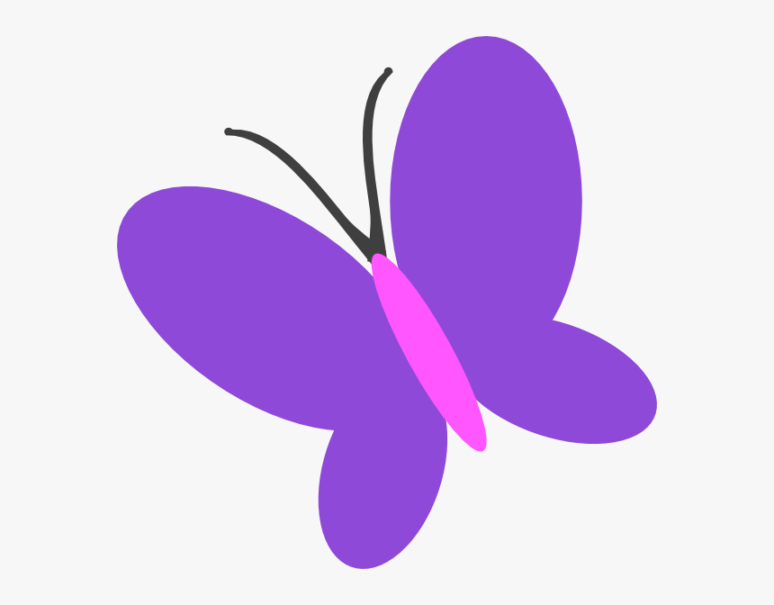 Purple Butterfly Clip Art - Clipart Butterfly Purple, HD Png Download, Free Download