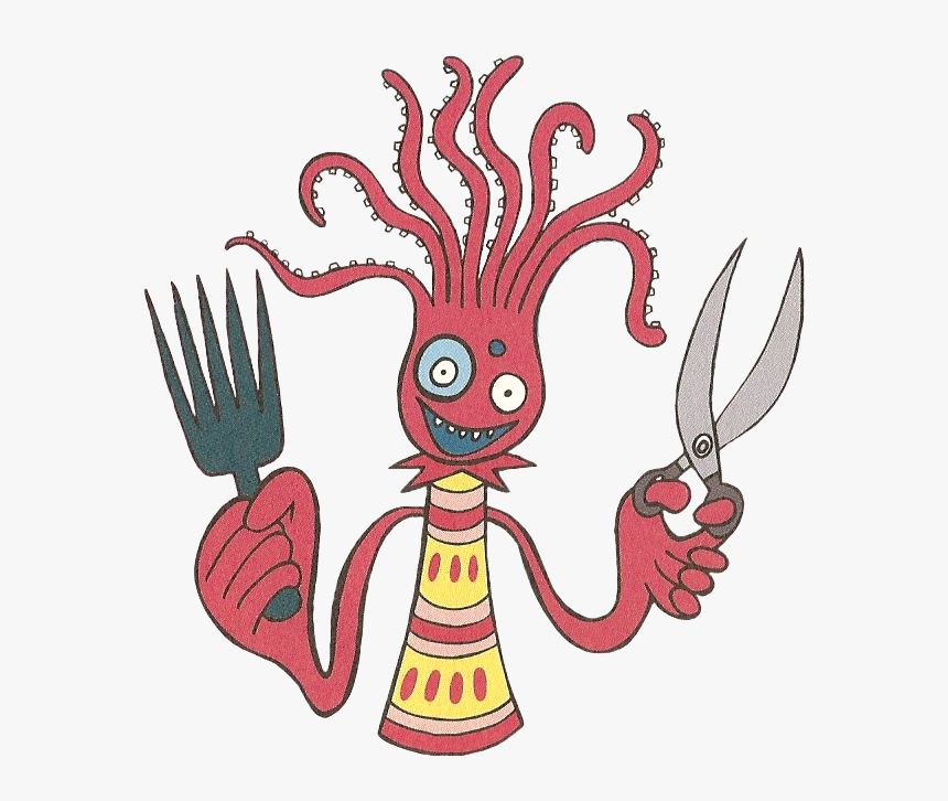 Hairdresser Octopus Red - Parappa The Rapper Octopus, HD Png Download, Free Download