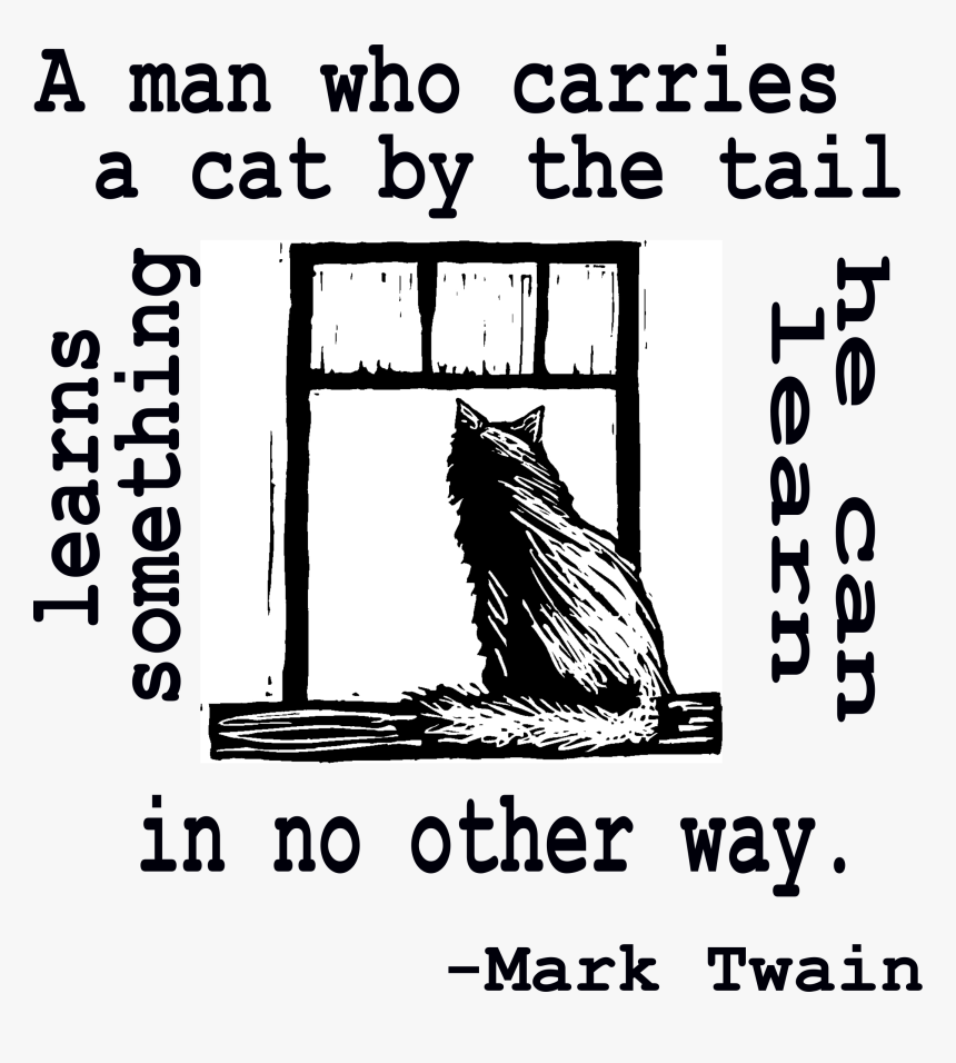 A Man Who Carries A Cat By The Tail Clip Arts - Poster, HD Png Download, Free Download
