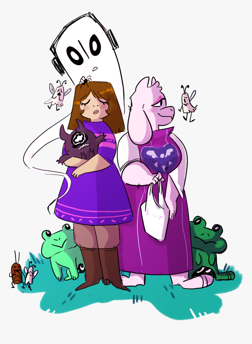 Au Where U Stay With Toriel And U Help Her Take Care - Undertale Au Where Frisk Stays With Toriel, HD Png Download, Free Download