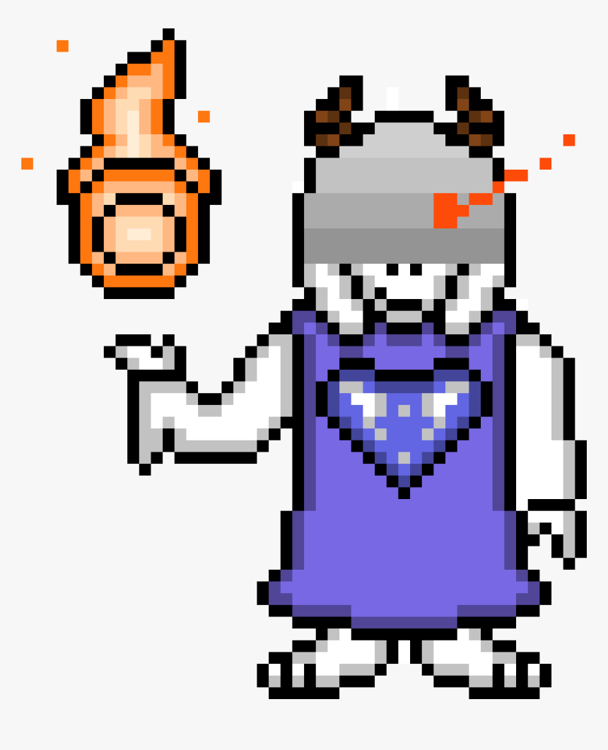 Undertale Toriel Sprite - Undertale Toriel Fight Pixel Art, HD Png Download, Free Download