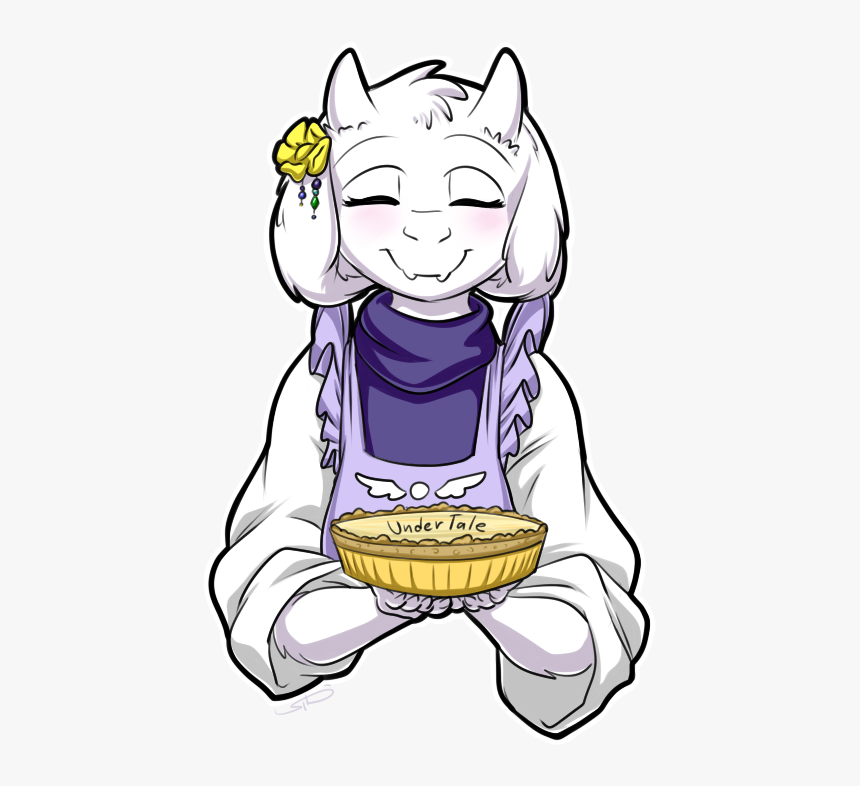 My Art Undertale Toriel Butterscotch Pie Artists On Toriel Fanart Pie Hd Png Download Kindpng