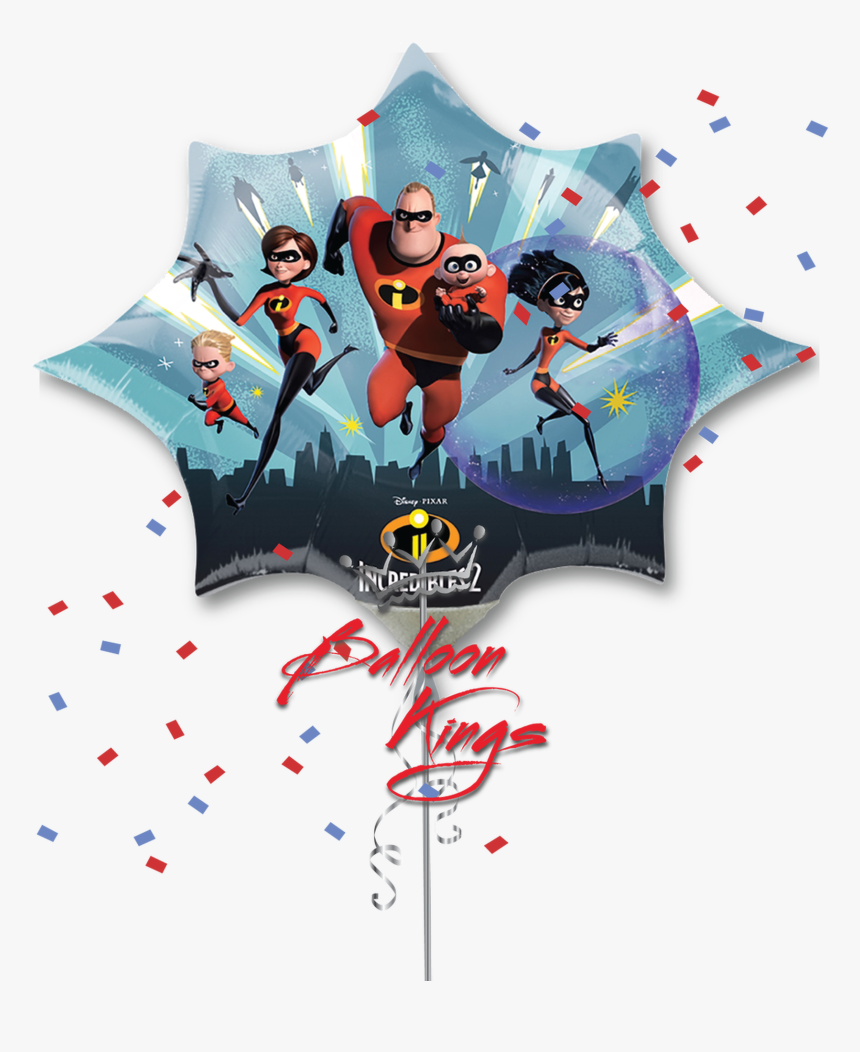 Incredibles 2 Group - Incredibles Foil Balloons, HD Png Download, Free Download