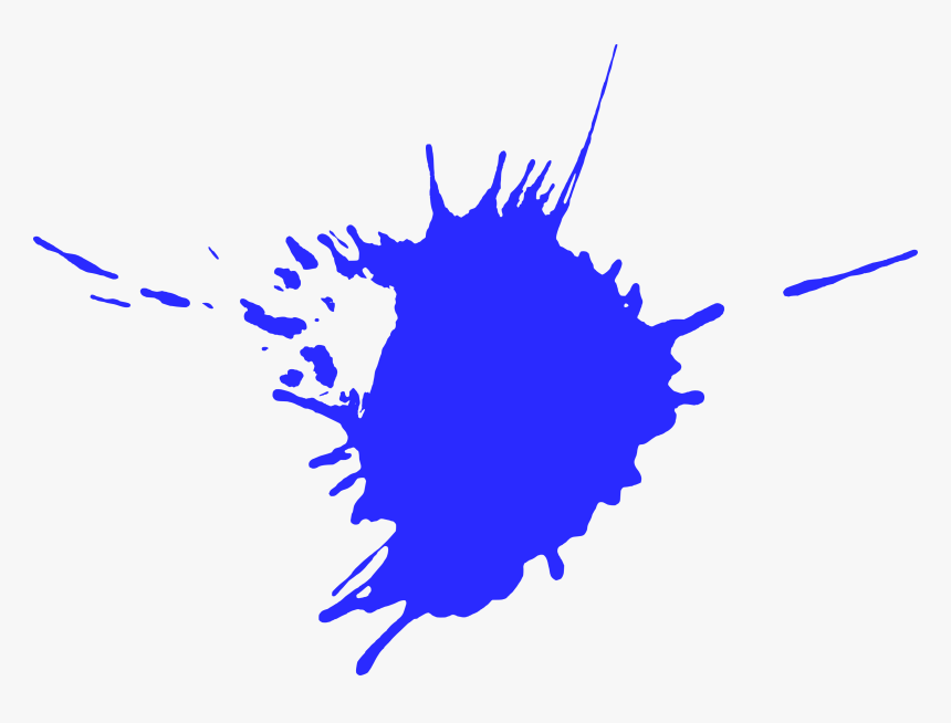 Blue Paint Clip Art - Blue Paint Splatter Png, Transparent Png, Free Download