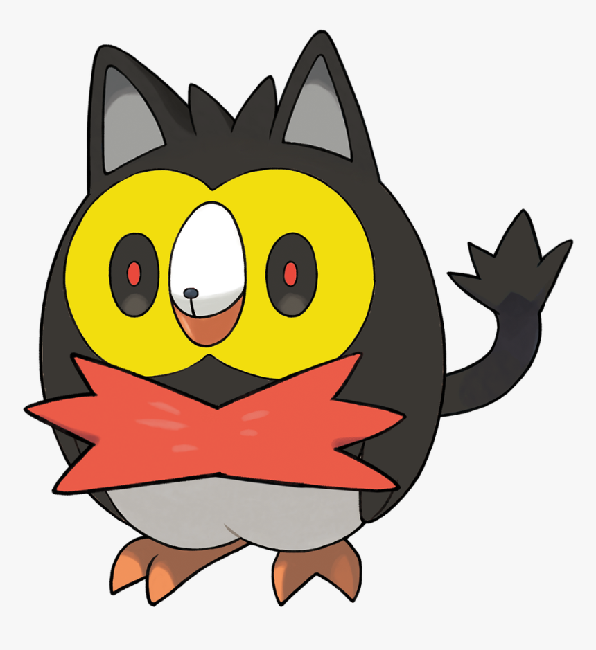 Litten And Rowlet Fusion, HD Png Download, Free Download