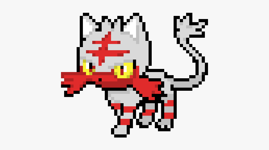 Shiny Litten Pixel Art, HD Png Download, Free Download