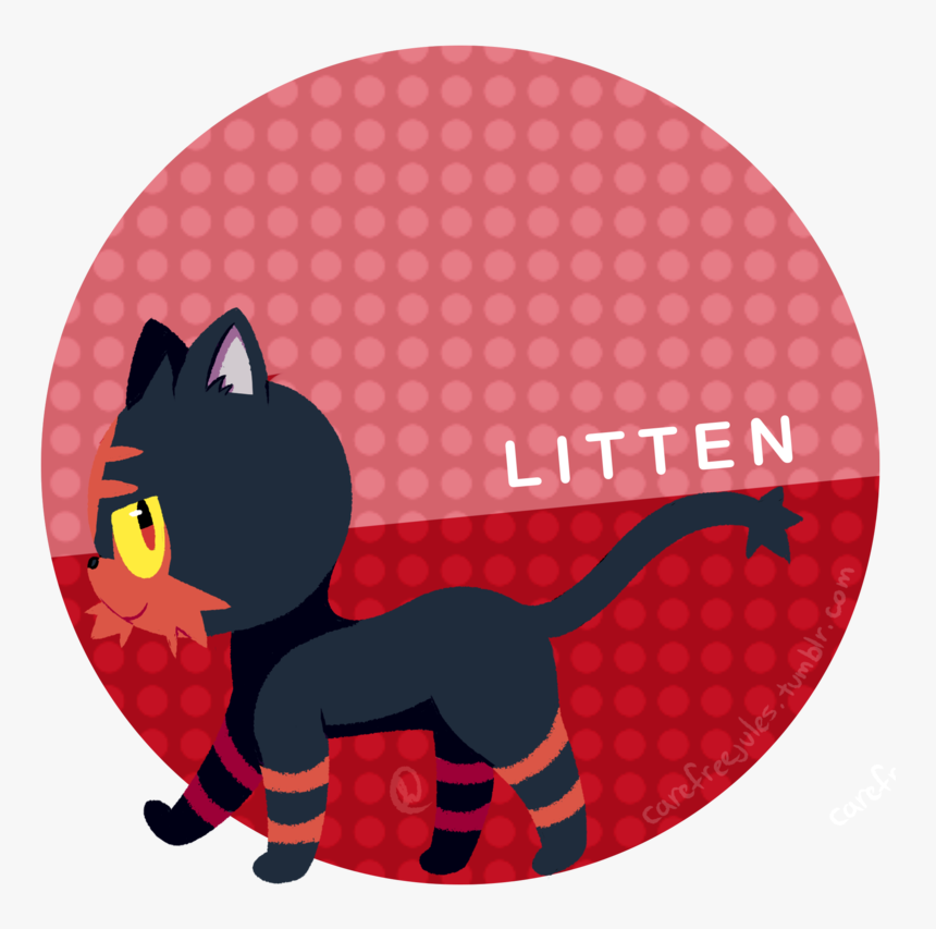 Clip Pokemon Sun And Moon Litten By Jinglebell - Cartoon, HD Png Download, Free Download