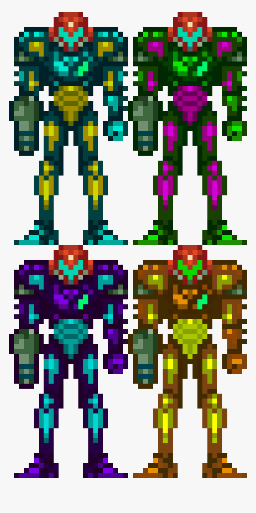 Metroid Fusion All Sprites, HD Png Download, Free Download
