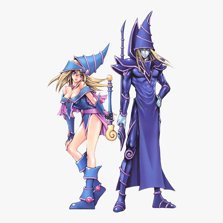 Yugioh Dark Magician And Dark Magician Girl, HD Png Download, Free Download