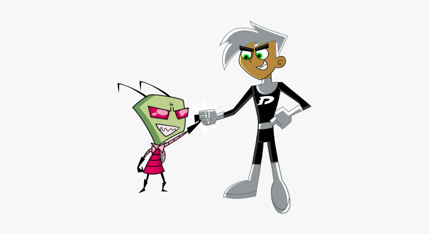 Danny Phantom With Zim-gq143 - Jenny Wakeman And Danny Phantom, HD Png Download, Free Download