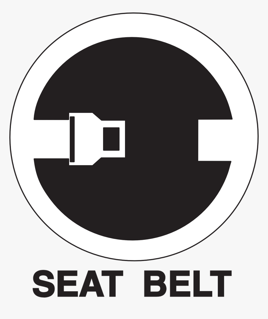 Car, Safety, Law, Seat, Belt, Buckle, Rules, Sign - Seat Belt Sign Vector, HD Png Download, Free Download