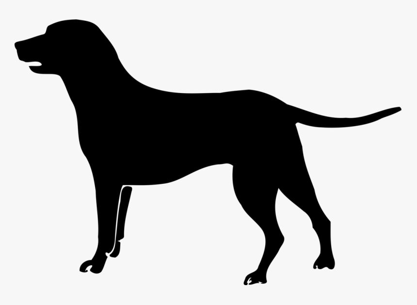 Black Dog Silhouette Png, Transparent Png, Free Download