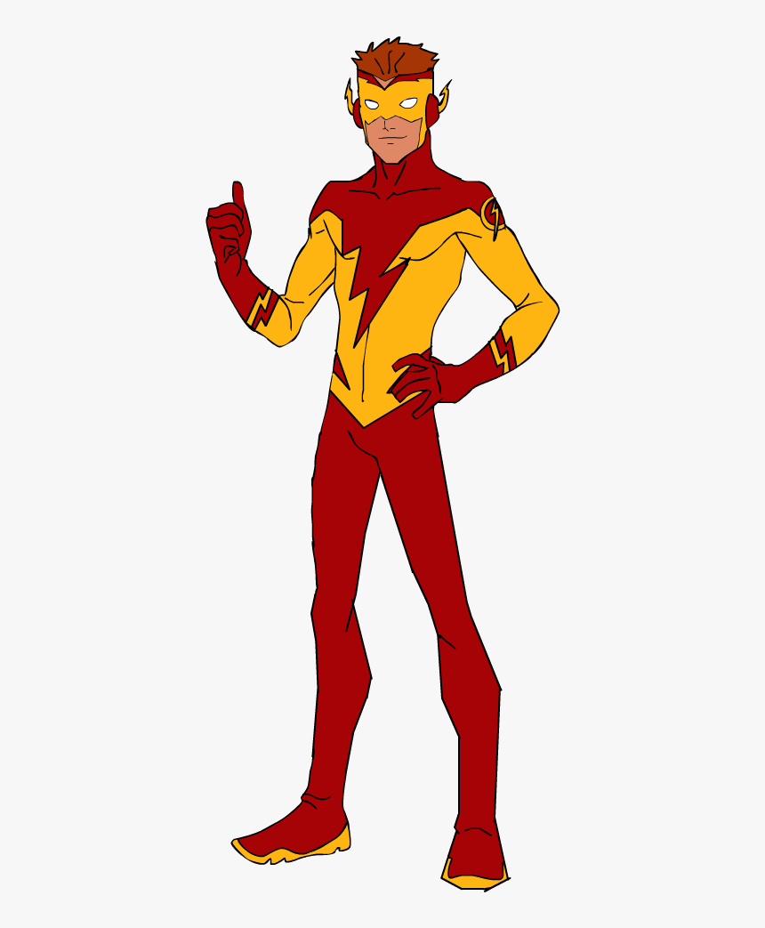 Kid Flash Free Download - Wally West Young Justice Costume, HD Png Download, Free Download
