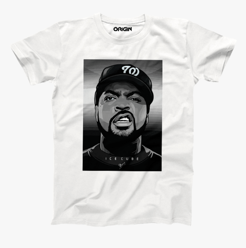 Ice Cube Printed White T-shirt - Printed White T Shirt For Men, HD Png ...