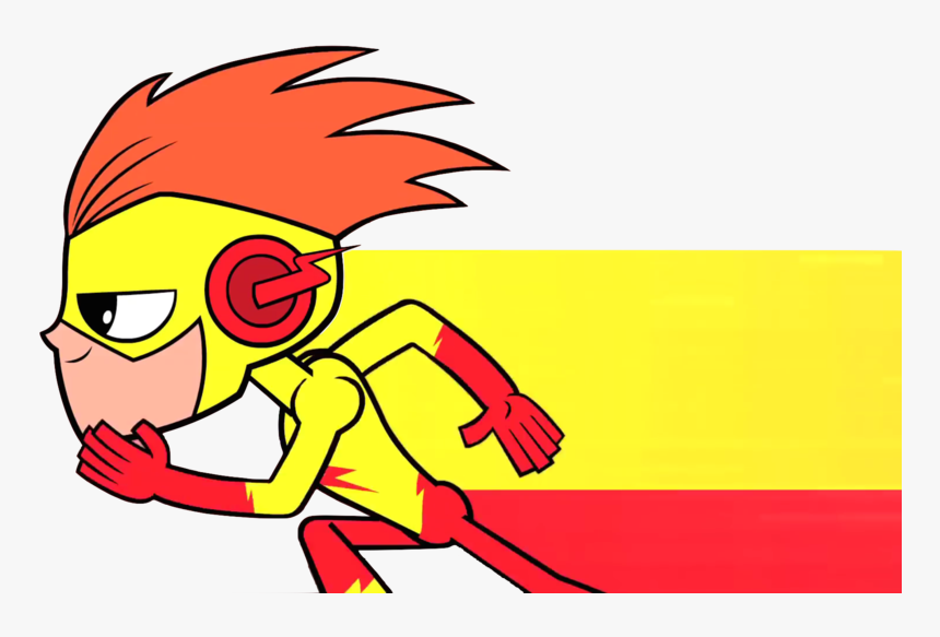 Flash Clipart Running - Kid Flash Teen Titans, HD Png Download, Free Download