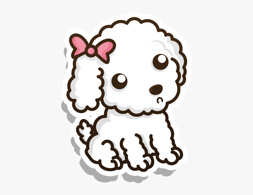 Drawn Poodle Line - French Poodle Poodle Dibujo Png, Transparent Png, Free Download