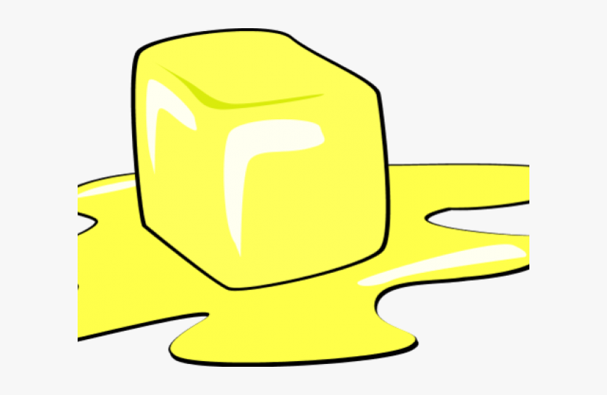 Transparent Cube Clipart - Butter Melting Animated, HD Png Download, Free Download