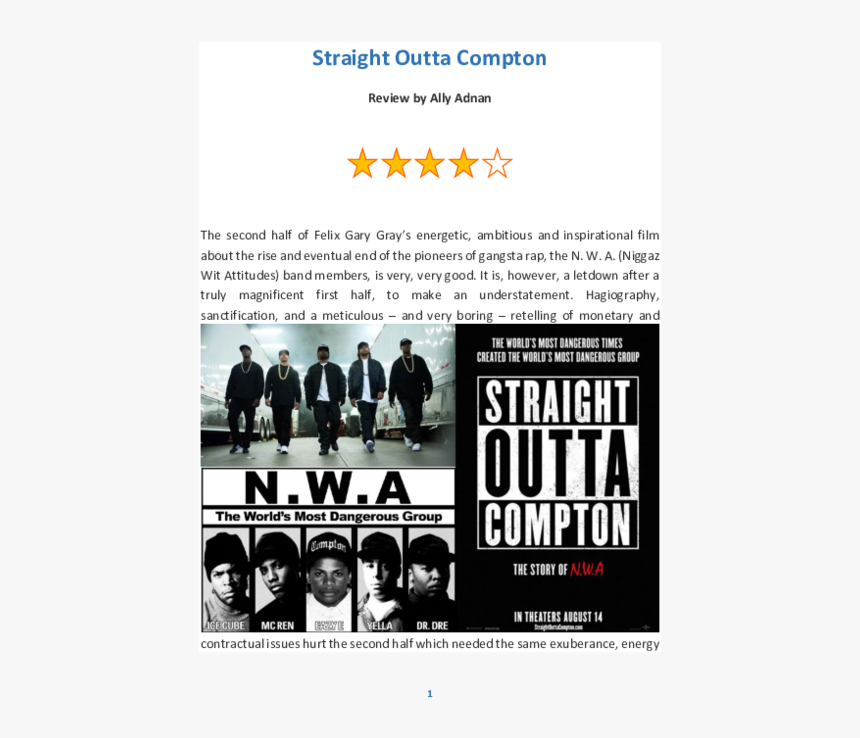 Straight Outta Compton Group, HD Png Download, Free Download