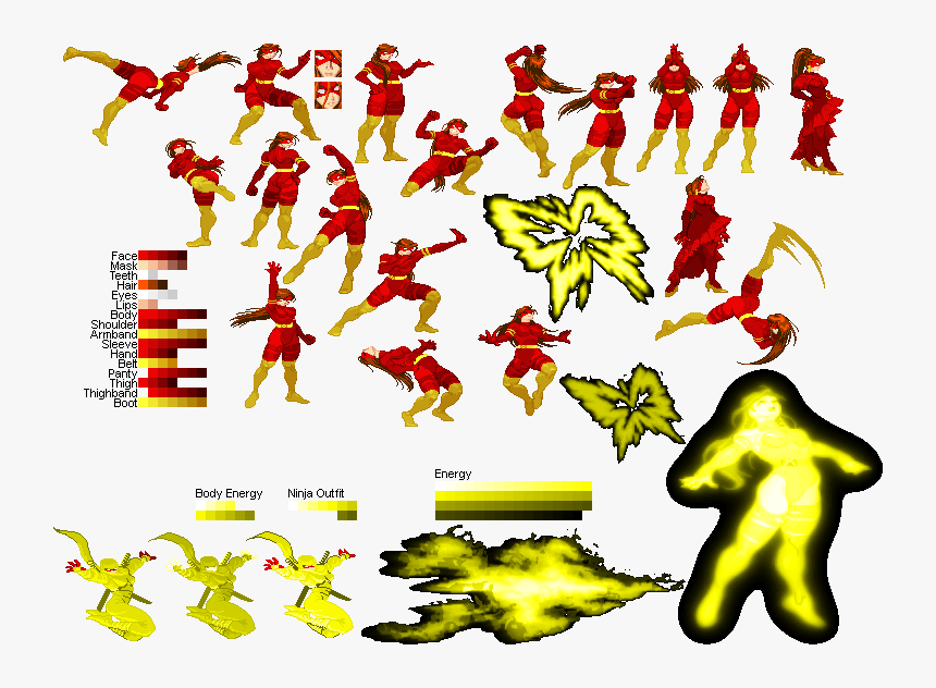 Dead Pool Sprite Sheet, HD Png Download, Free Download