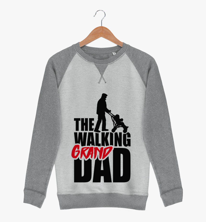 Sweat French Terry Walking Grand Dad Black Par Laundryfactory - Long-sleeved T-shirt, HD Png Download, Free Download