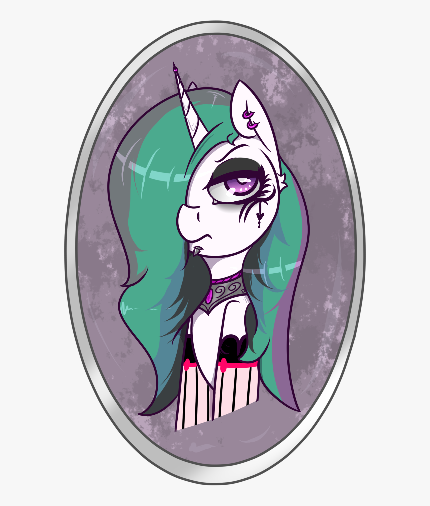 Lazerblues, Clothes, Ear Piercing, Goth, Gothlestia, - Cartoon, HD Png Download, Free Download