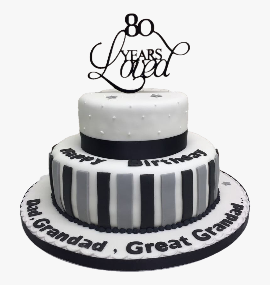 Grandad 80th Birthday Cake, HD Png Download, Free Download