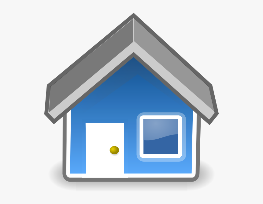 Blue House Clip Art - Vector A Small House Png, Transparent Png, Free Download