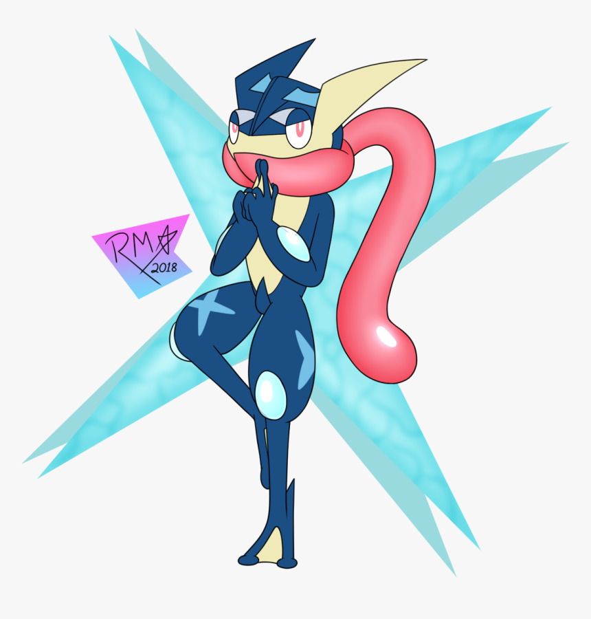 Greninja By Richy Miner - Sketch Greninja Drawing, HD Png Download, Free Download