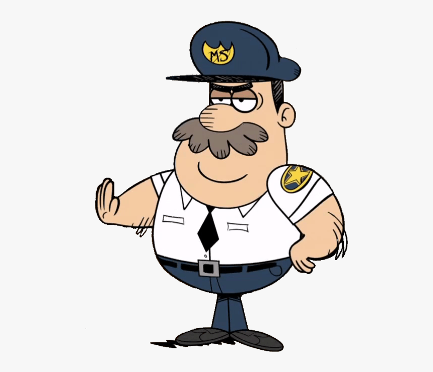The Loud House Character Mall Cop - Loud House Police Officer, HD Png Download, Free Download