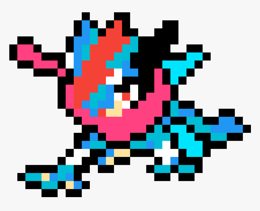 Pixel Art Pokemon Greninja, HD Png Download, Free Download