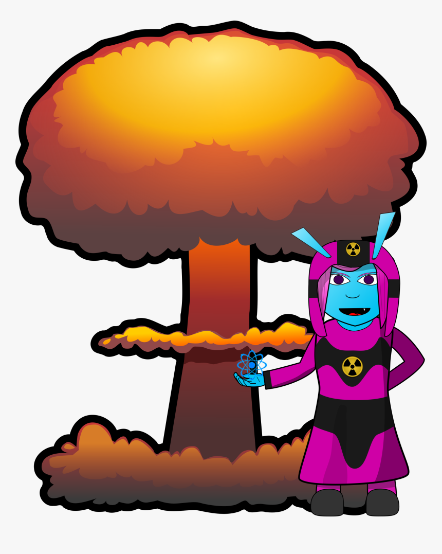 Human Behavior,art,cartoon - Clipart Atomic Bomb, HD Png Download, Free Download